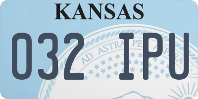 KS license plate 032IPU