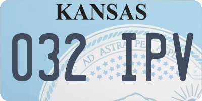 KS license plate 032IPV