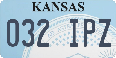 KS license plate 032IPZ