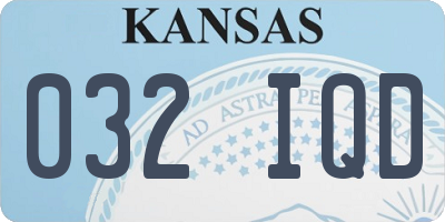 KS license plate 032IQD