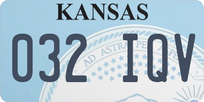 KS license plate 032IQV