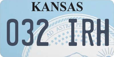 KS license plate 032IRH