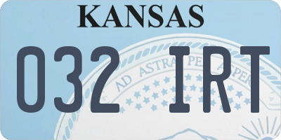 KS license plate 032IRT
