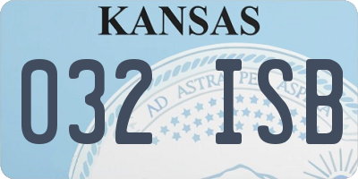 KS license plate 032ISB