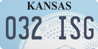 KS license plate 032ISG