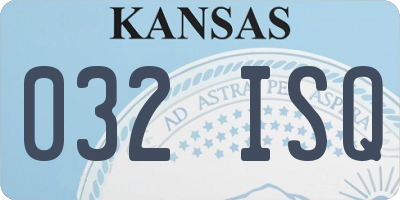 KS license plate 032ISQ