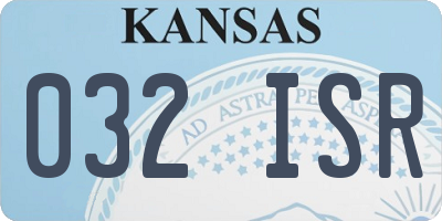 KS license plate 032ISR