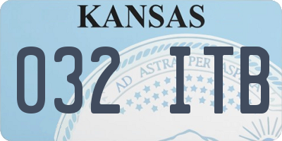 KS license plate 032ITB