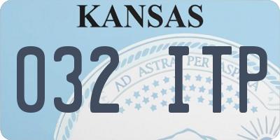 KS license plate 032ITP