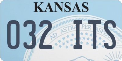 KS license plate 032ITS