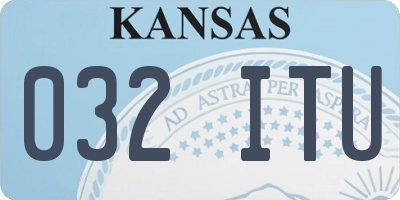 KS license plate 032ITU