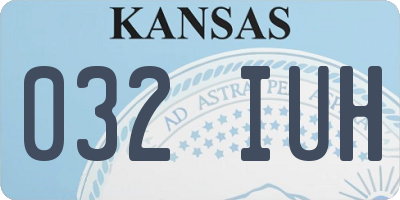 KS license plate 032IUH