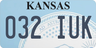 KS license plate 032IUK