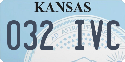 KS license plate 032IVC