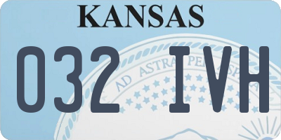 KS license plate 032IVH