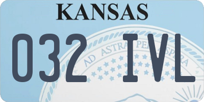 KS license plate 032IVL