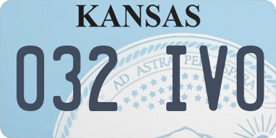KS license plate 032IVO
