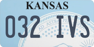 KS license plate 032IVS
