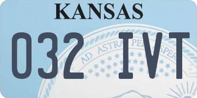 KS license plate 032IVT