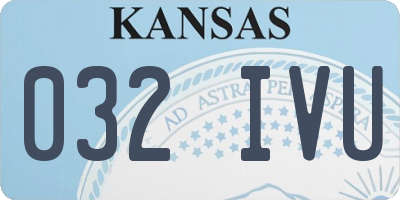 KS license plate 032IVU