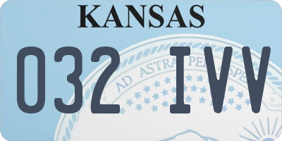 KS license plate 032IVV