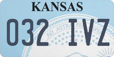 KS license plate 032IVZ