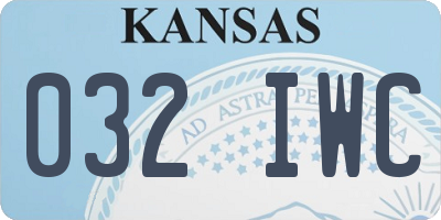 KS license plate 032IWC