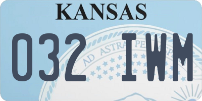 KS license plate 032IWM