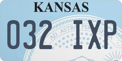 KS license plate 032IXP