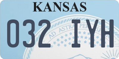 KS license plate 032IYH