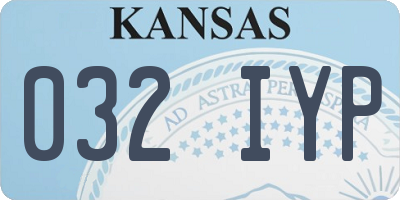 KS license plate 032IYP