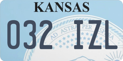 KS license plate 032IZL