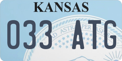 KS license plate 033ATG