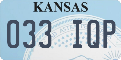 KS license plate 033IQP