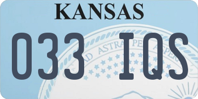 KS license plate 033IQS