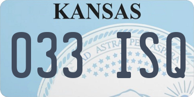 KS license plate 033ISQ