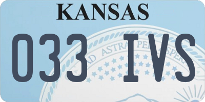 KS license plate 033IVS