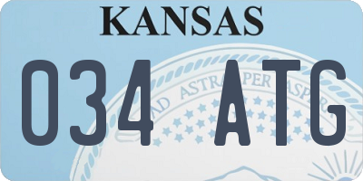 KS license plate 034ATG
