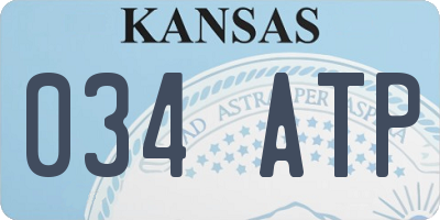 KS license plate 034ATP