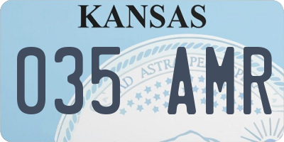KS license plate 035AMR