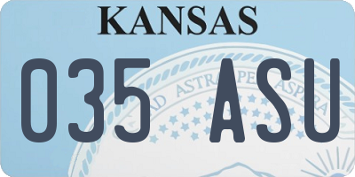 KS license plate 035ASU