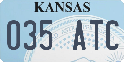 KS license plate 035ATC