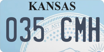 KS license plate 035CMH