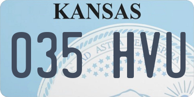 KS license plate 035HVU