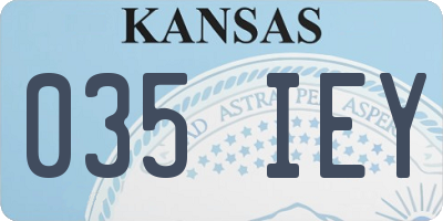 KS license plate 035IEY