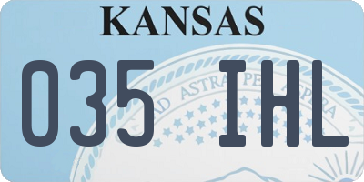 KS license plate 035IHL