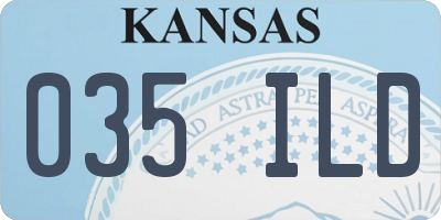 KS license plate 035ILD