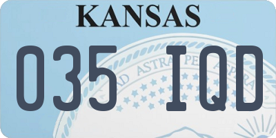 KS license plate 035IQD