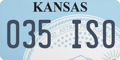 KS license plate 035ISO