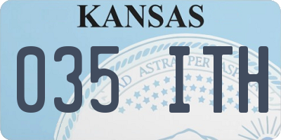KS license plate 035ITH